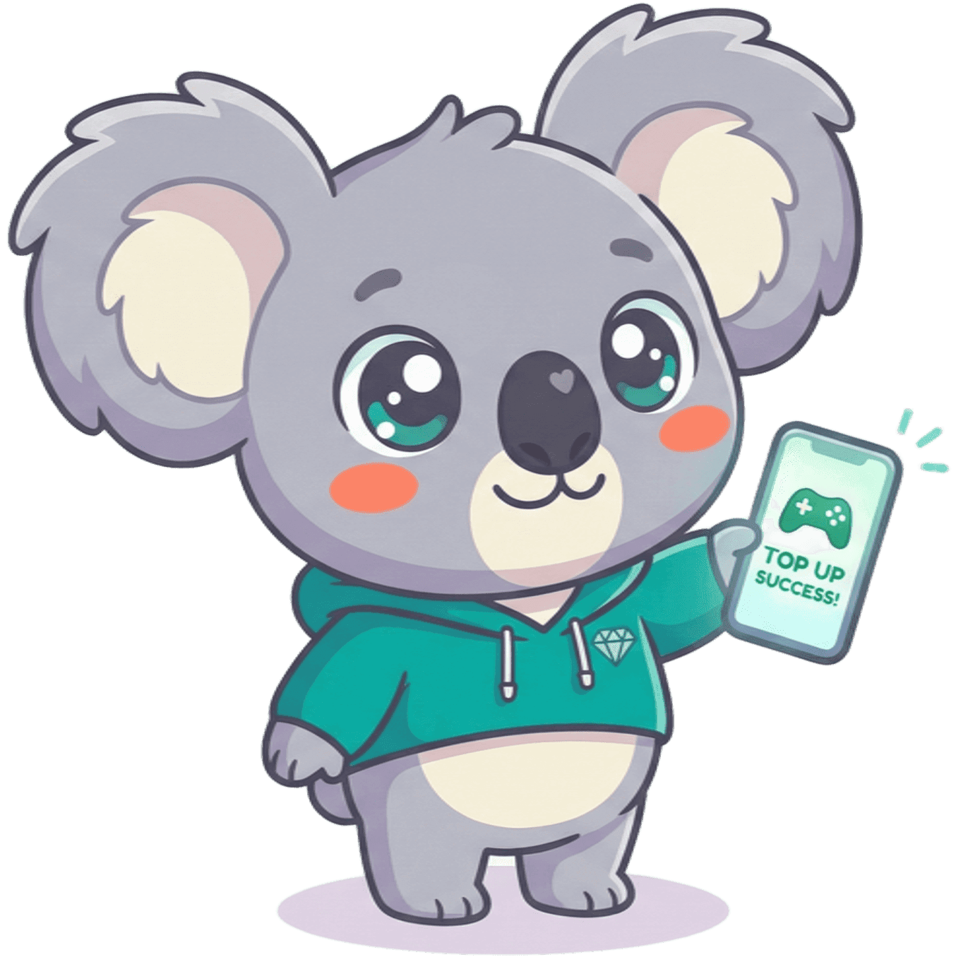 Koda - Maskot HadesTopup, karakter gaming yang ramah